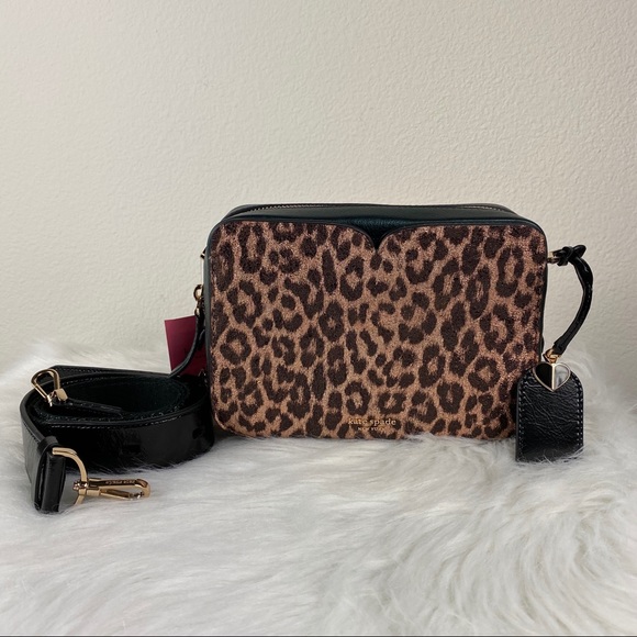 Kate Spade Metallic Leopard Medium Crossbody Bag - Picture 4 of 8